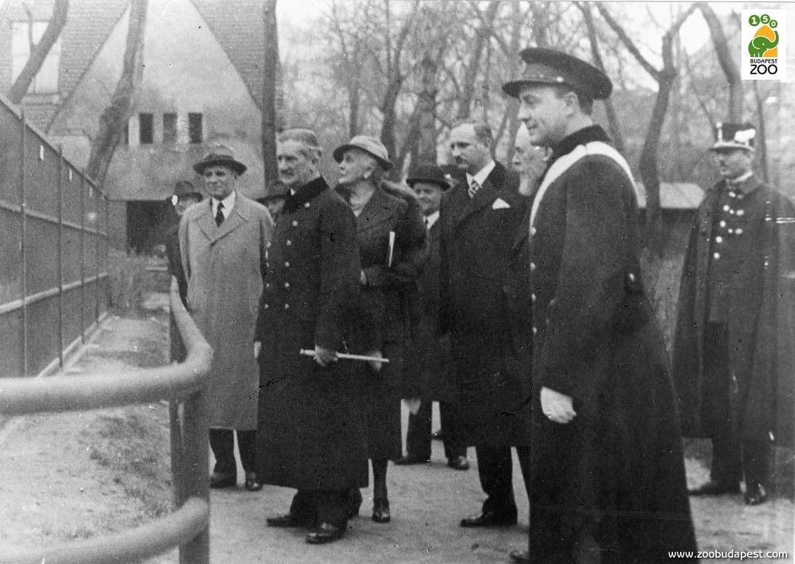 Horthy Miklós kormányzó hivatalos látogatása az Állatkertben 